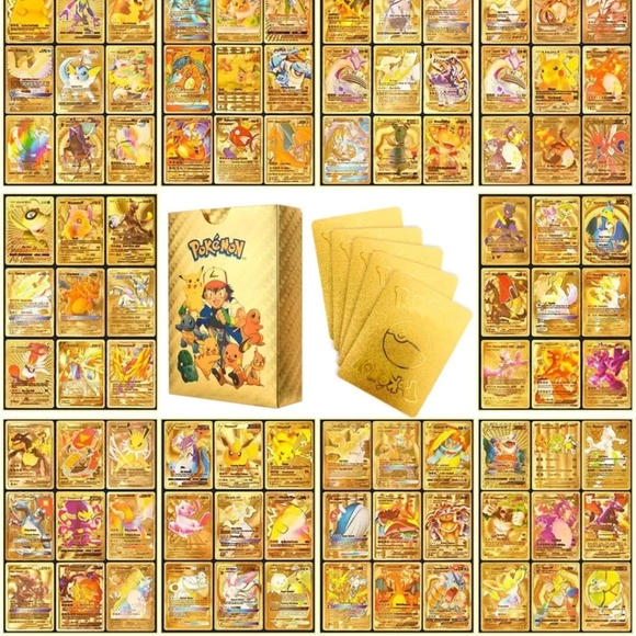 Pokemon Gold Cards V VMAX GX Foil Card - Picture 2 of 6